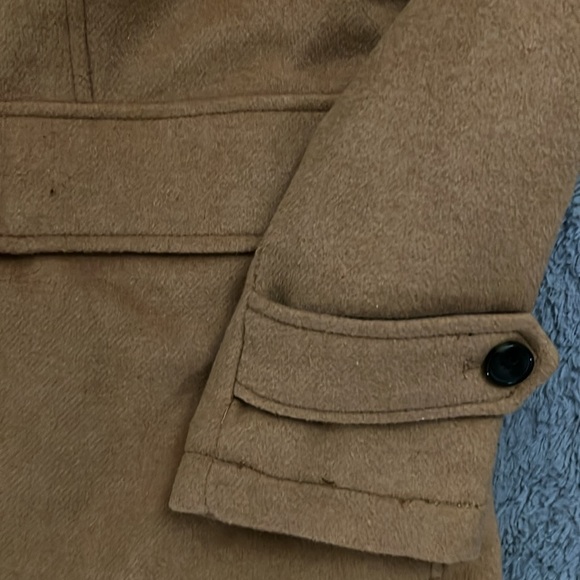 Zara Tan Hooded Men's Coat - Picture 6 of 6